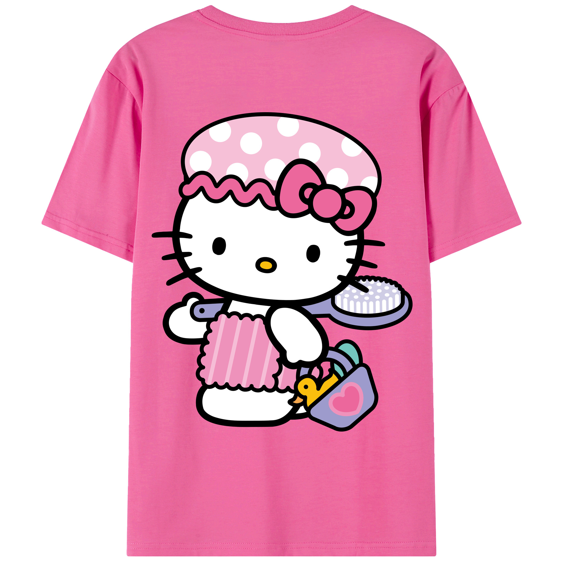 （画像用） Hello Kitty ハローキティ レディース半袖Tシャツ(バックプリント)